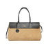 Chanel 26A Tote in Dark Beige & Black Suede & Grained Calfskin with Gold Hardware