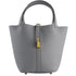 Hermès Picotin Lock 18 Bag in Gris Pantin Clemence Leather with Gold Hardware