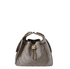 Chanel 25 Small Handbag Suede Calfskin & Gold Metal Dark Grey