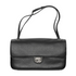 Chanel Grained Calfskin & Silver Metal Black Maxi Flap Bag