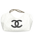 Chanel Coco Beach 2026 Denim Quilted Tote Bag with Black Leather CC