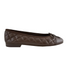 Chanel Dark Brown Quilted Leather Ballet Flats