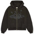 Broken Planet Market Zip Up Soot Black Hoodie