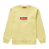 Supreme Box Logo Crewneck 'Pale Yellow' (FW22)