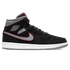 Air Jordan 1 Mid 'Black Particle Grey Gym Red